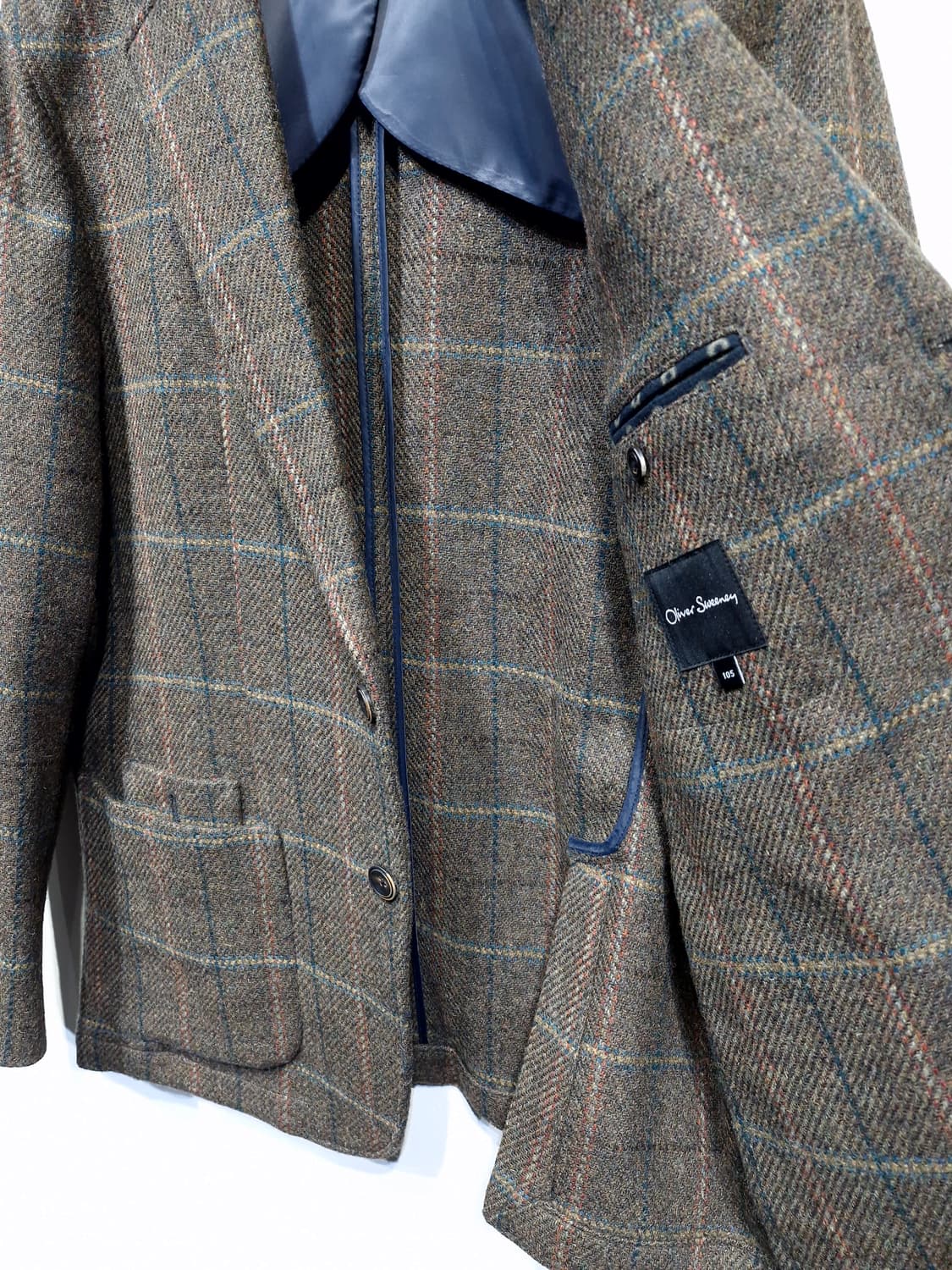 Oliver Sweeney 올리버스위니 울 트위드 자켓 카키 상품이미지6