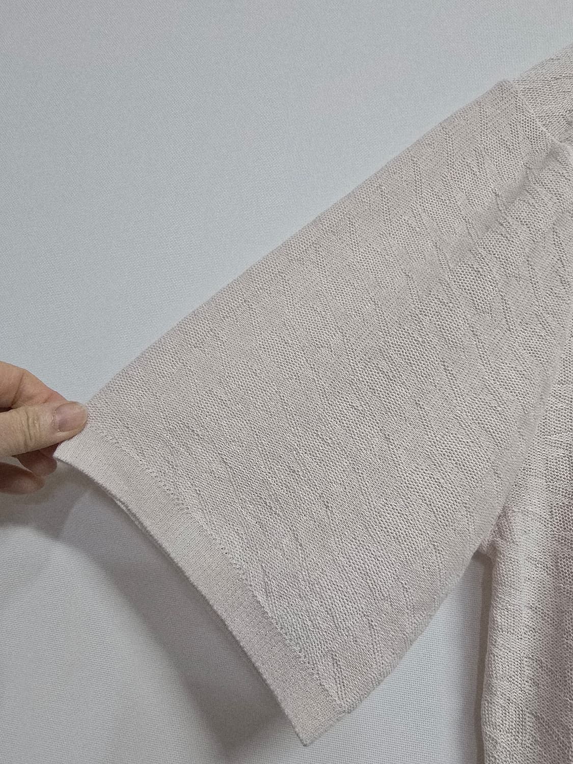 맨온더분 니트 반팔 가디건 상품이미지4