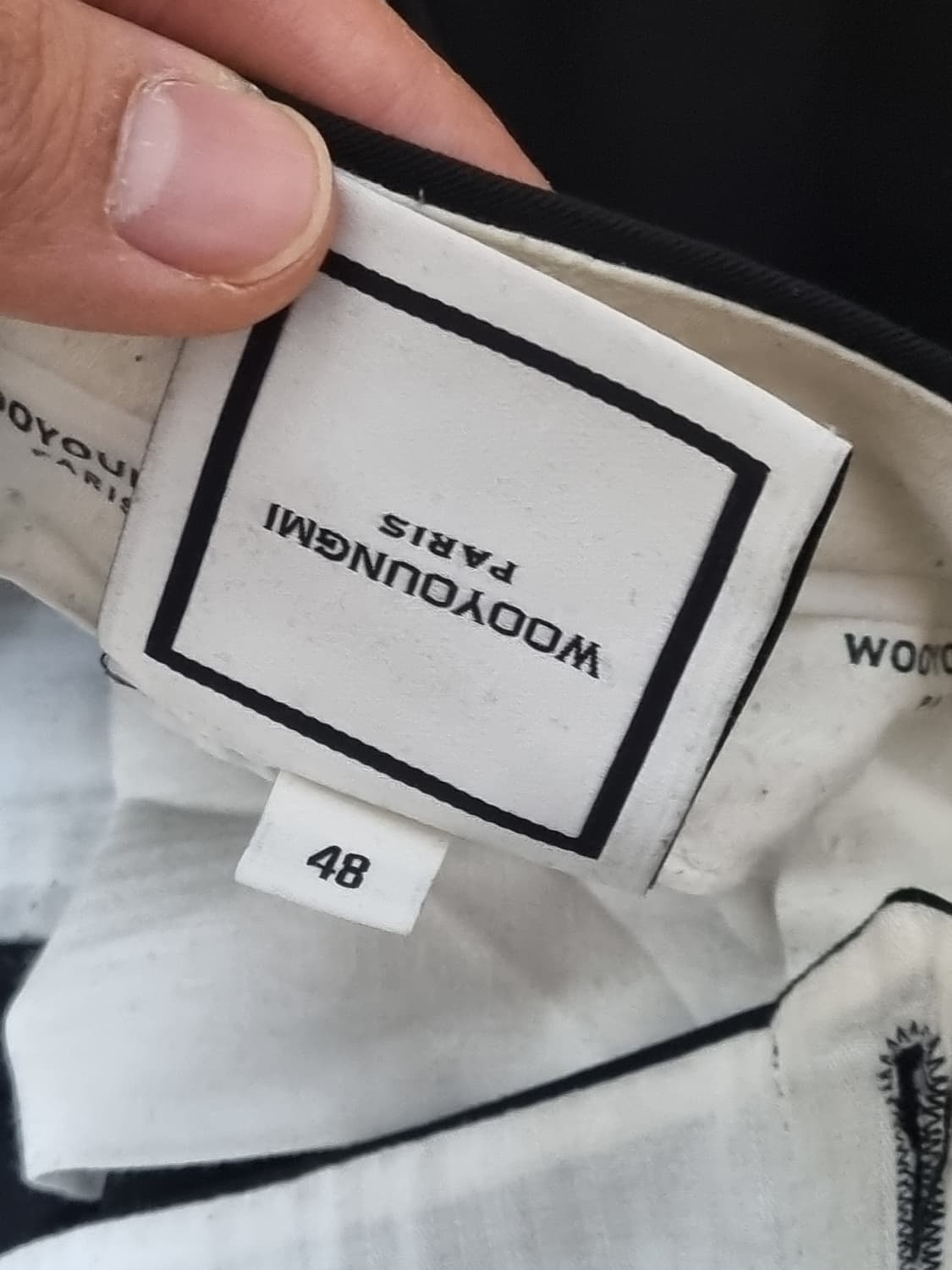 (48) 우영미 턴업팬츠 블랙 상품이미지4