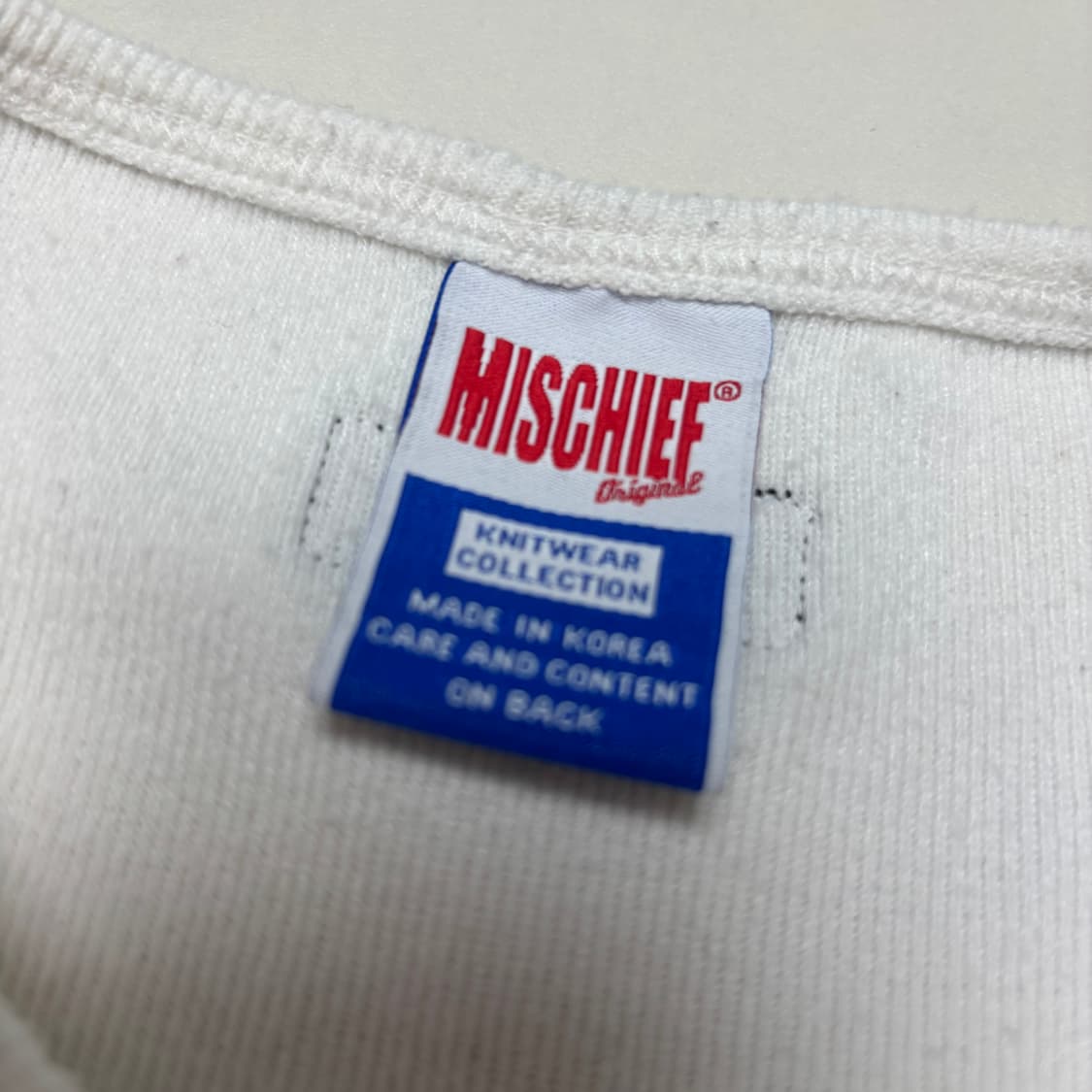 Mischief white long sleeve embroidered 상품이미지3