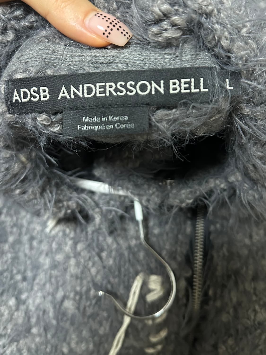 HARLOW DAMAGED KNIT JACKET atb1388w(GREY 상품이미지4