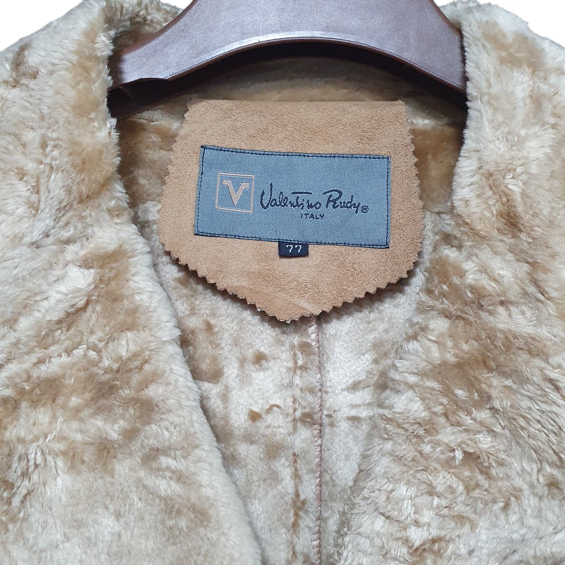 (77) 빈티지 카멜 베이지 롱 무스탕 코트 모리걸 상품이미지10