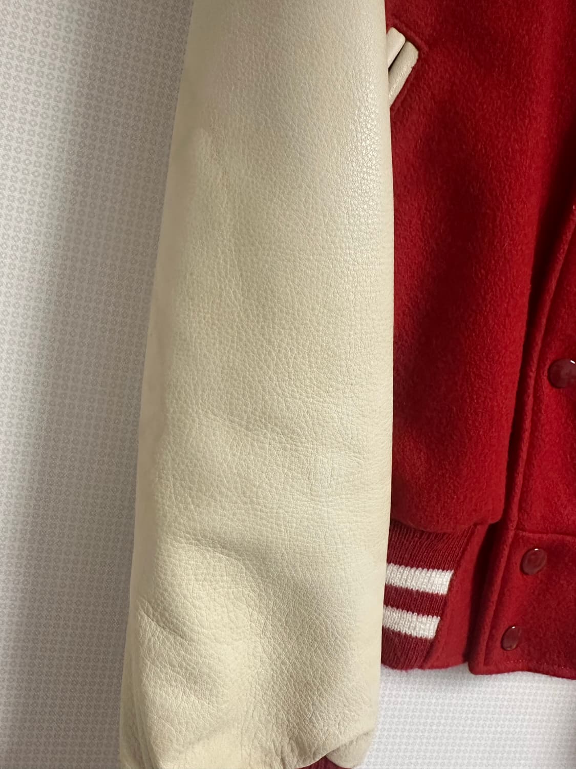 골든베어 바시티 자켓 레드 S 상품이미지3