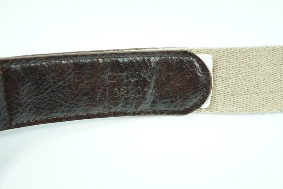 런던 유니온잭 자수 캔버스 레더 믹스 벨트 상품이미지7