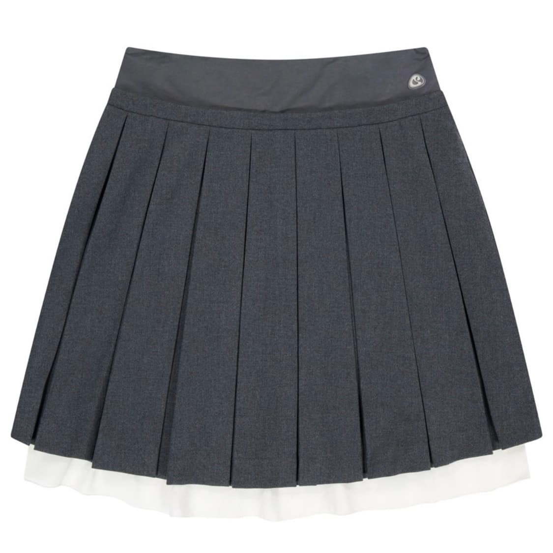 코이세이오 더블웨이스트 플리츠 스커트 그레이 상품이미지1