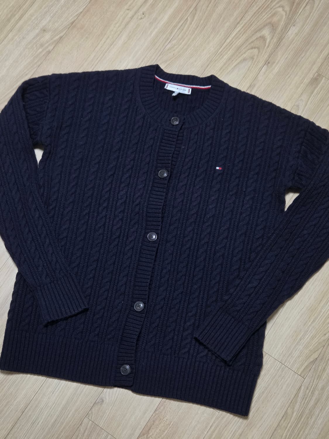 타미힐피거 네이비 케이블 니트 가디건 상품이미지2