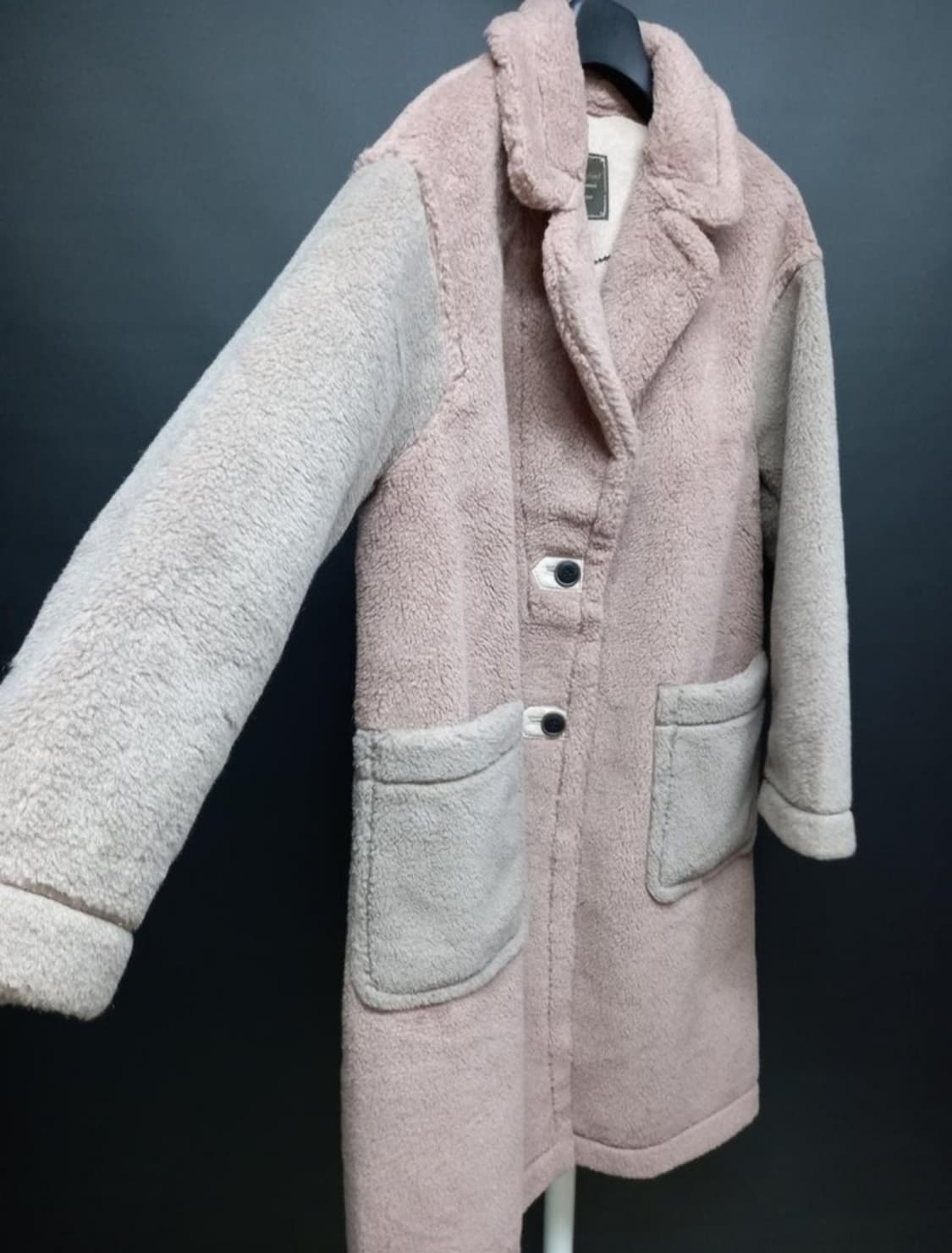 새 써스데이아일랜드 부클 테디베어 롱 코트 66 상품이미지4