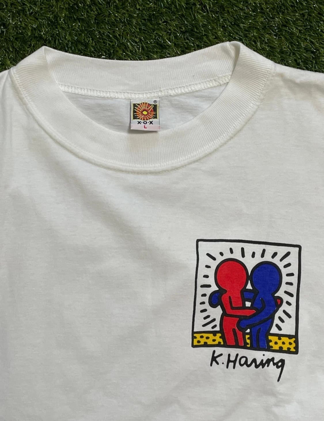 90s 키스헤링 팝 아트 티셔츠 상품이미지4