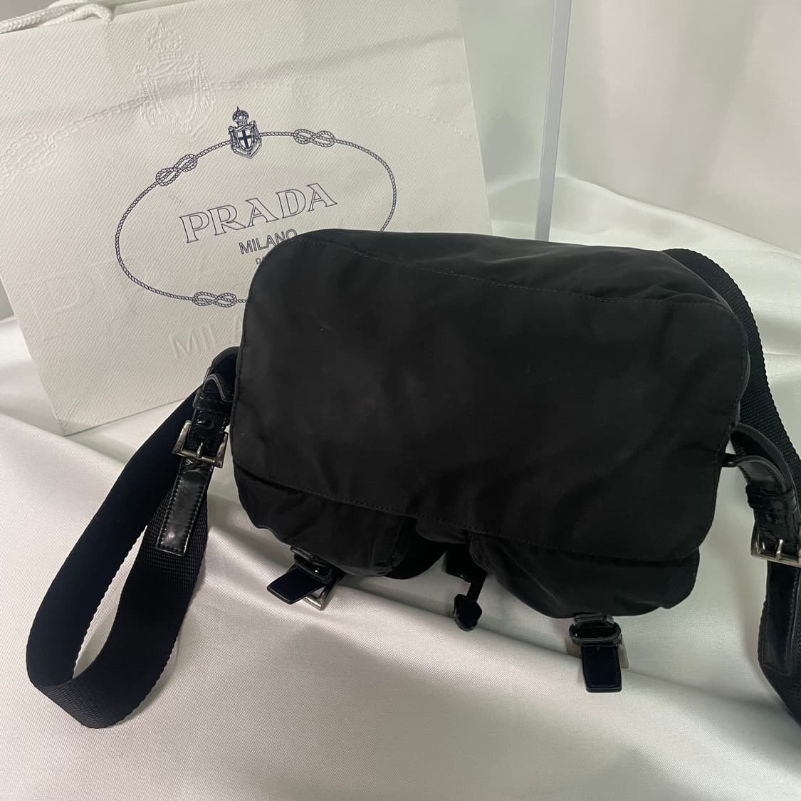 프라다 블랙 포코노 리나일론 백팩 상품이미지7