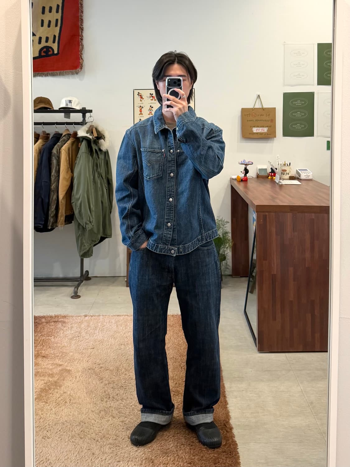 00s Levis 리바이스 엔지니어드 데님 트러커 자켓 상품이미지2