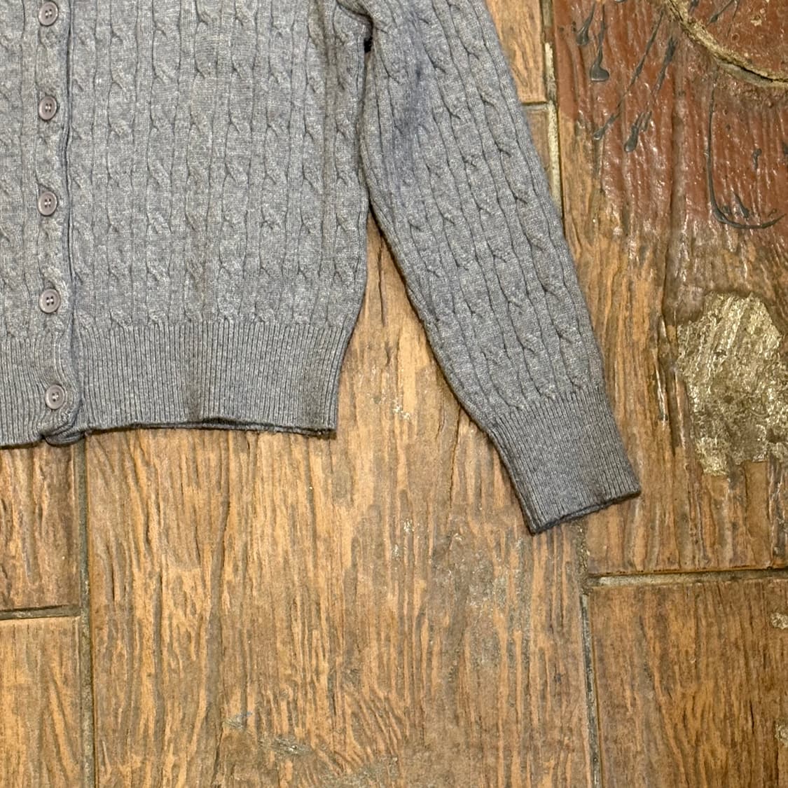 [HI] Polo 폴로 케이블 니트 가디건 그레이 상품이미지2