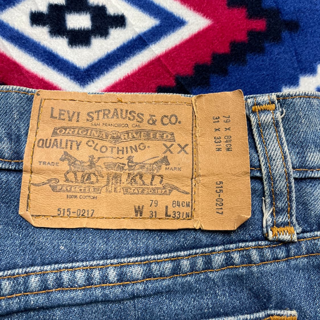 90s 리바이스515 빈티지 오렌지탭 데님(실측확인) 상품이미지6