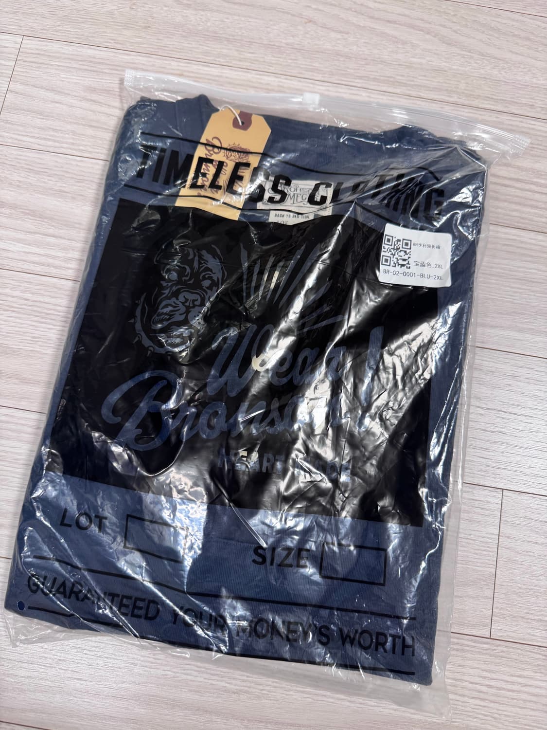 [새제품] 브론슨 헨리넥 블루(네이비) XXL 상품이미지2