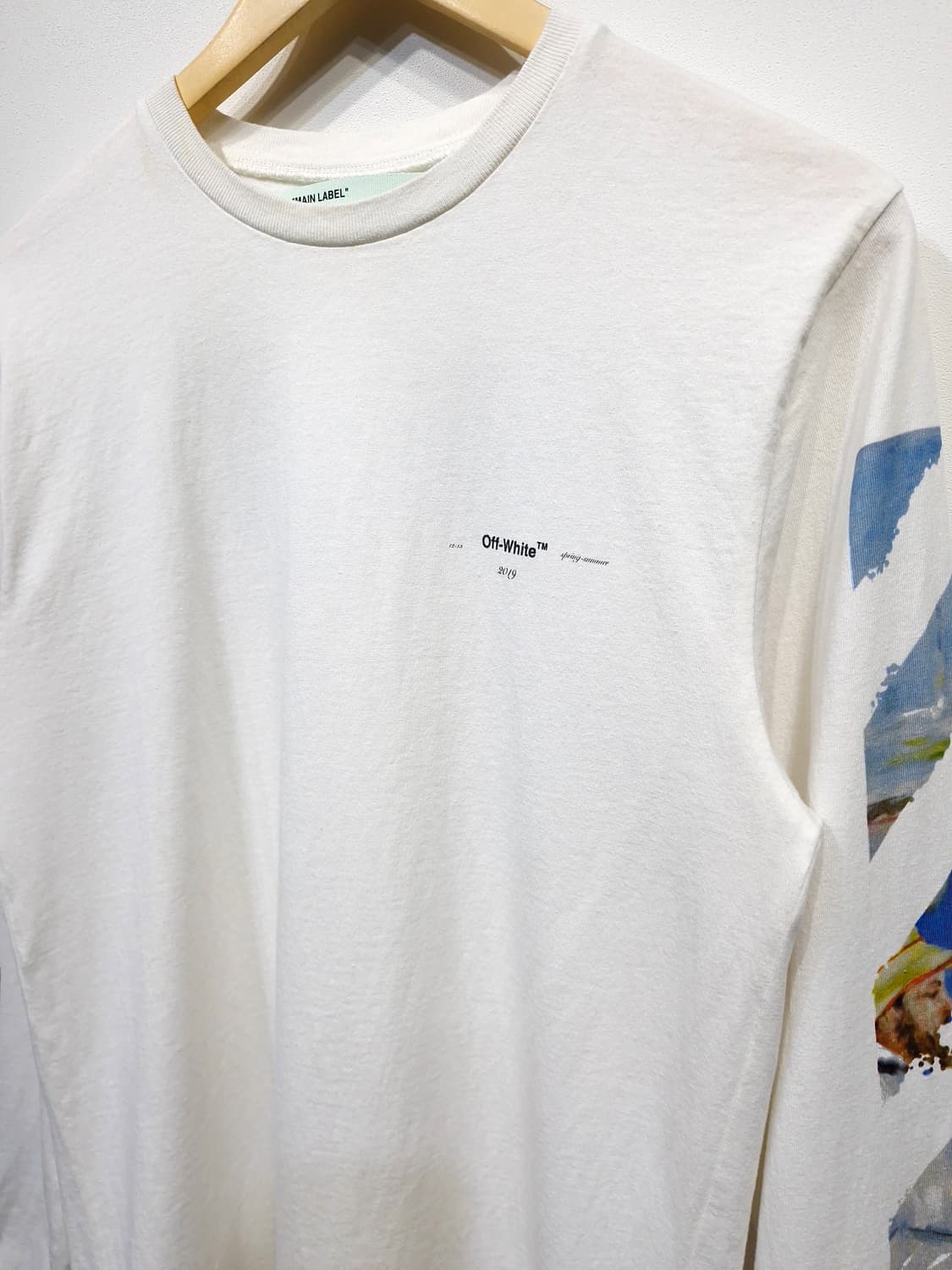 오프화이트 Off-White 유화 에로우 롱슬리브_M 상품이미지5