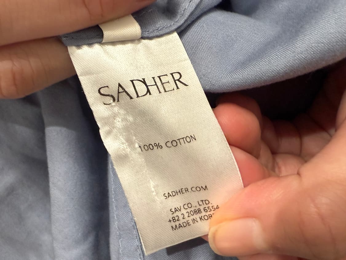 SADHER 하늘색 셔츠 상품이미지8