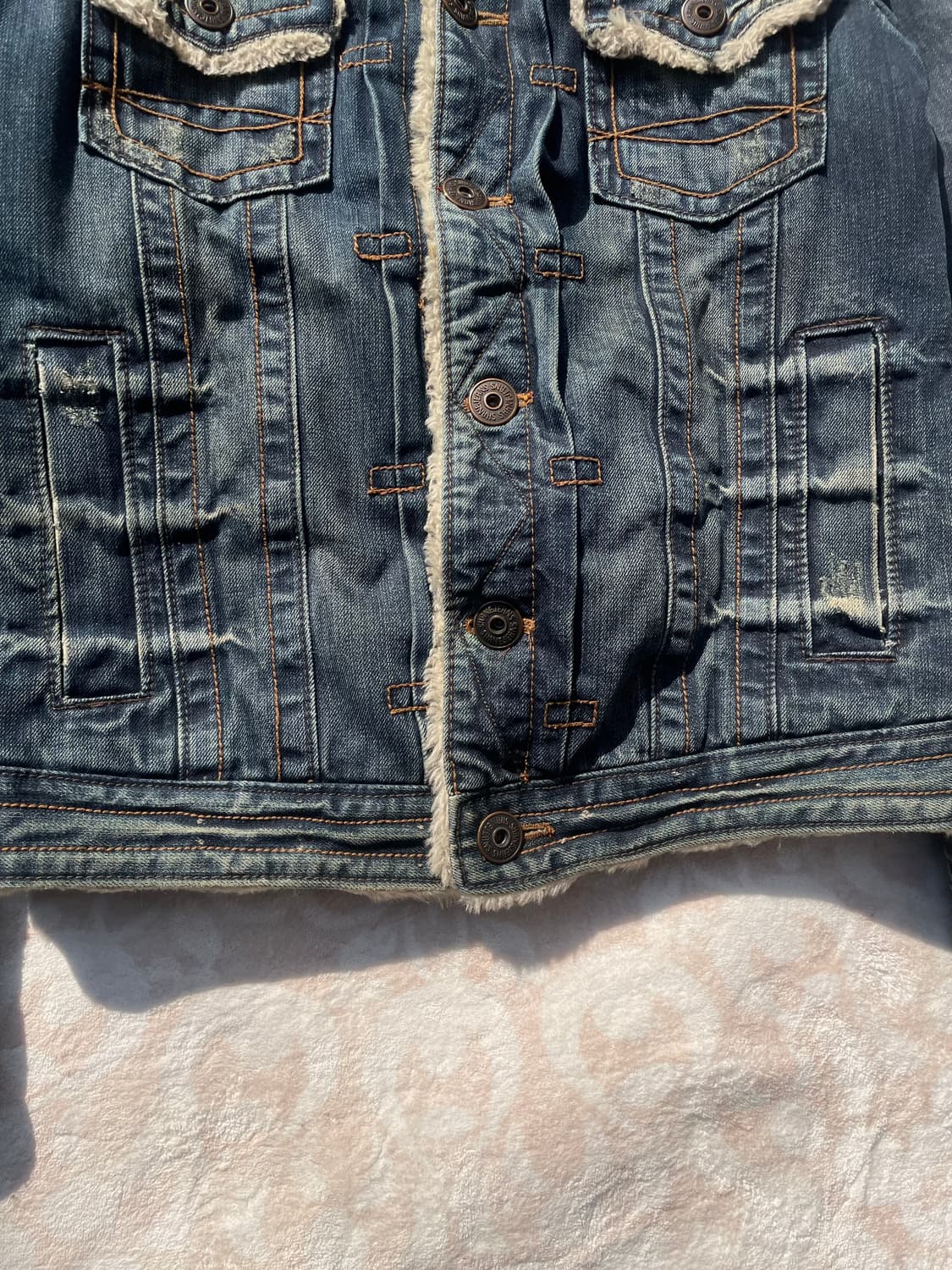 빈티지 웨스턴 쉐르파 데님자켓 상품이미지5
