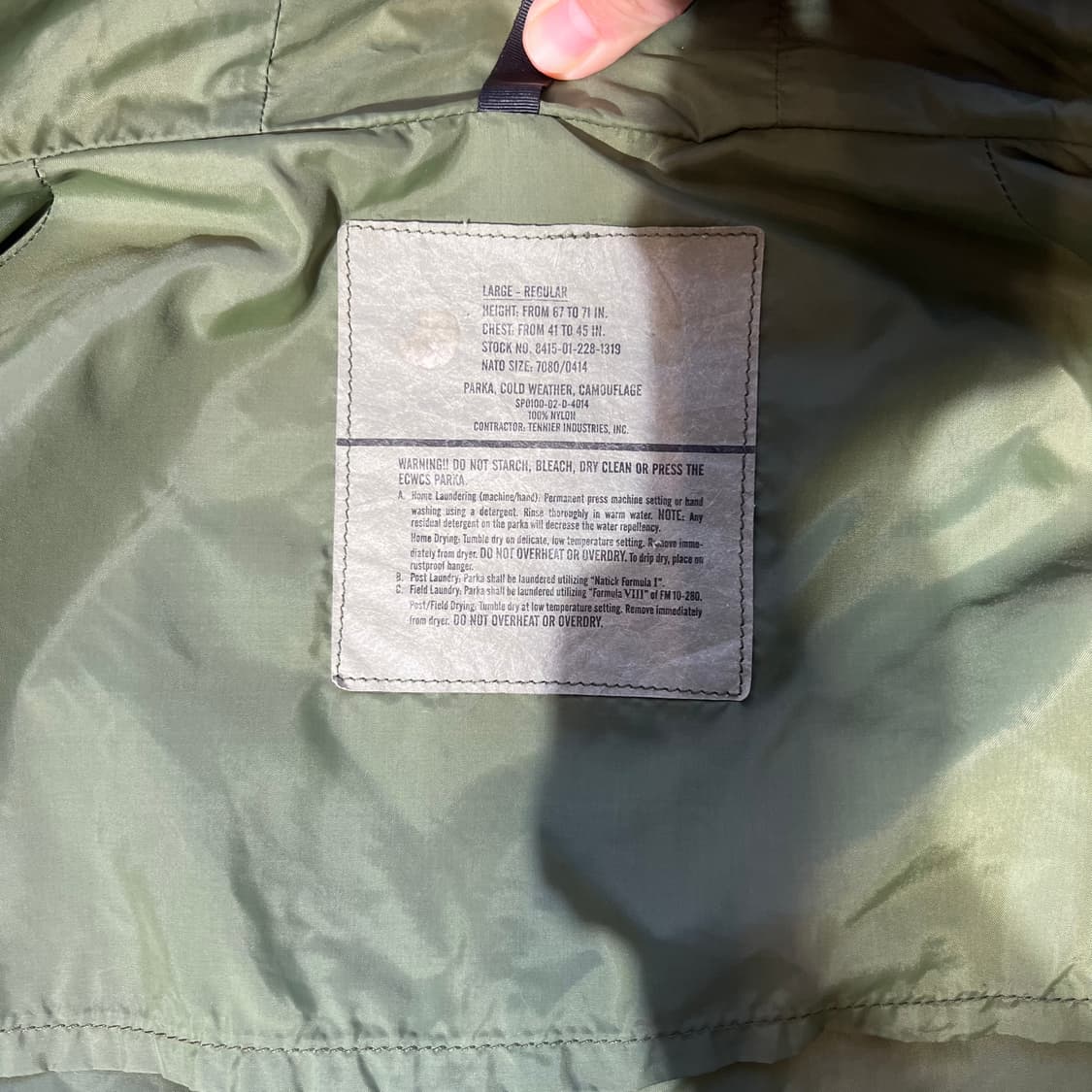 [L]90년대 미군 ECWCS 우드랜드 고어텍스 1세대 자켓 상품이미지5