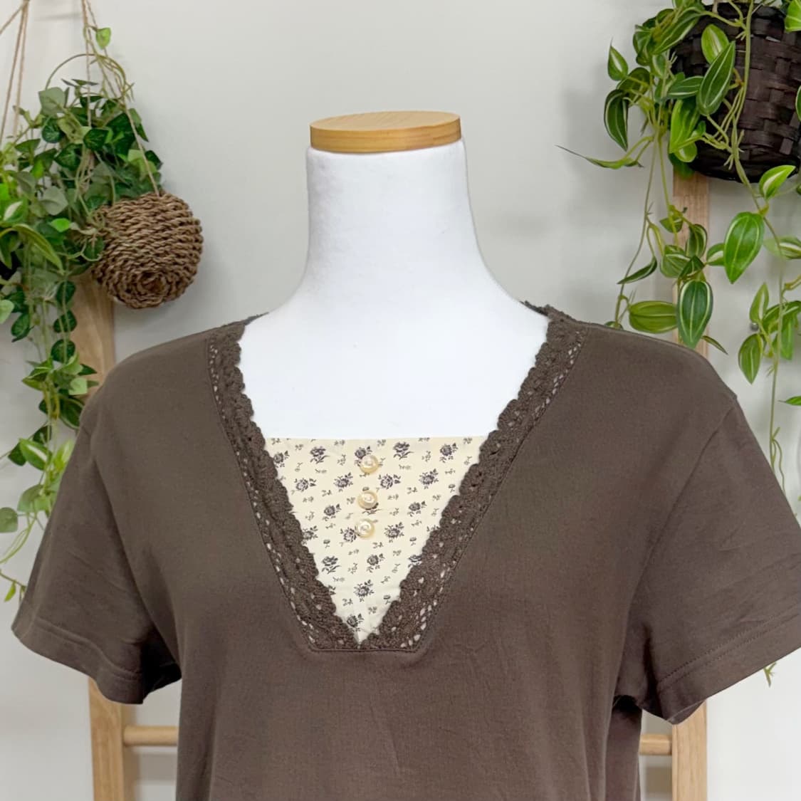 JPN/ 레이어드반팔티 레이어드티셔츠 모리걸반팔 모리룩반팔 상품이미지2