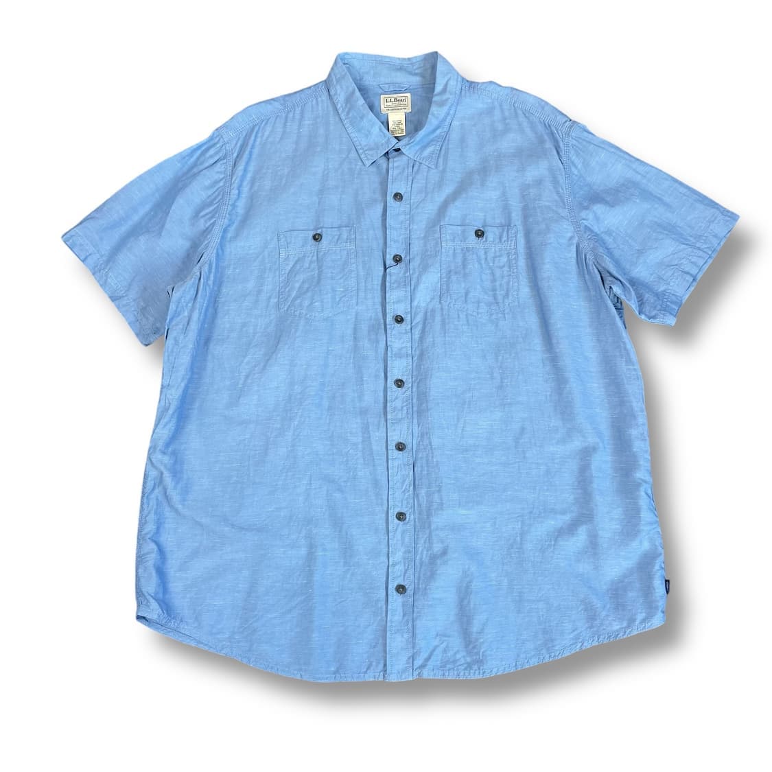 엘엘빈 빅사이즈 오버핏 트레디셔널핏 투포켓 반팔 셔츠 XXL 상품이미지1