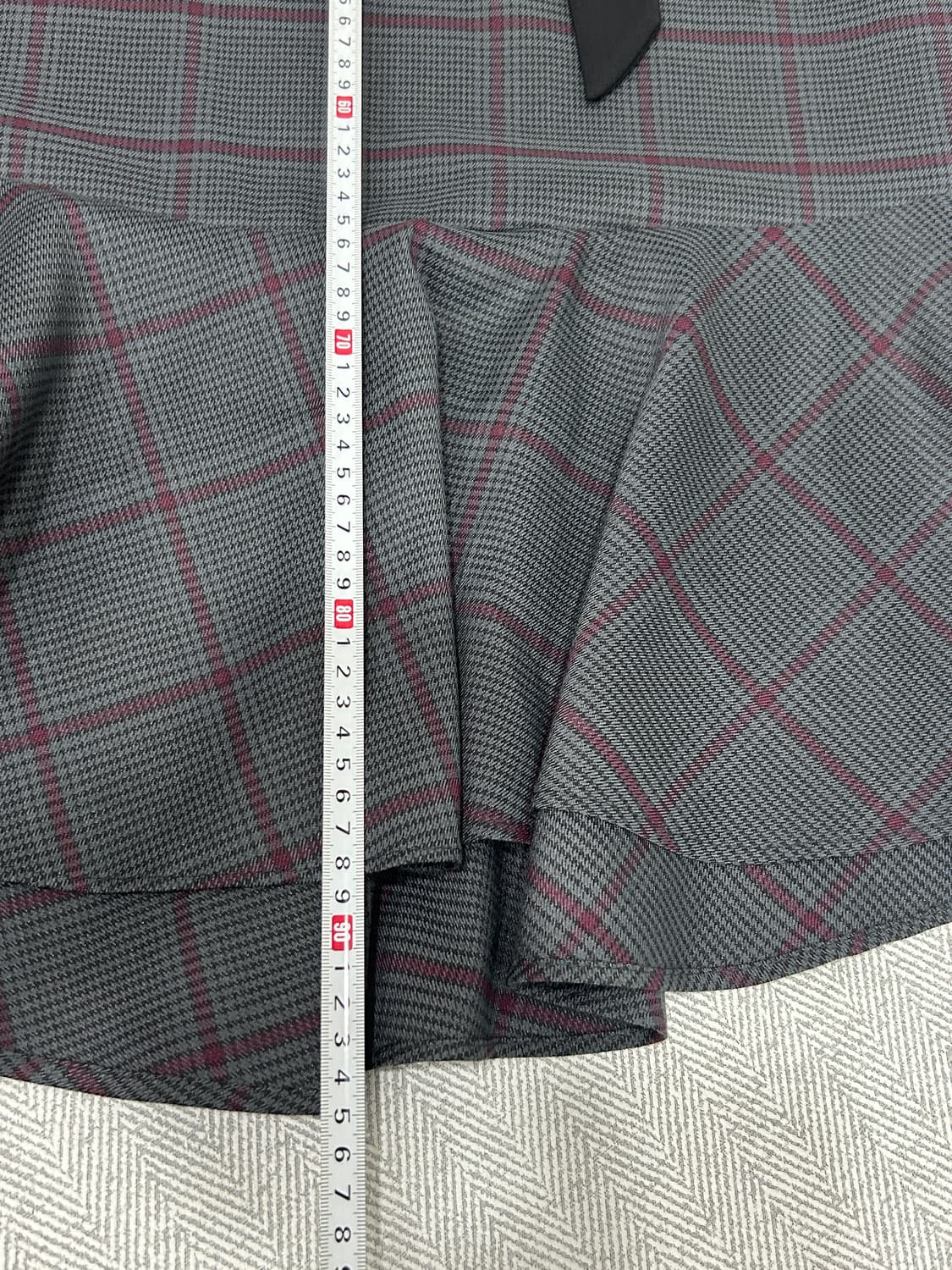 [55] 온앤온 On&On 체크 언발란스 리본 카라 원피스 00사이즈 상품이미지9