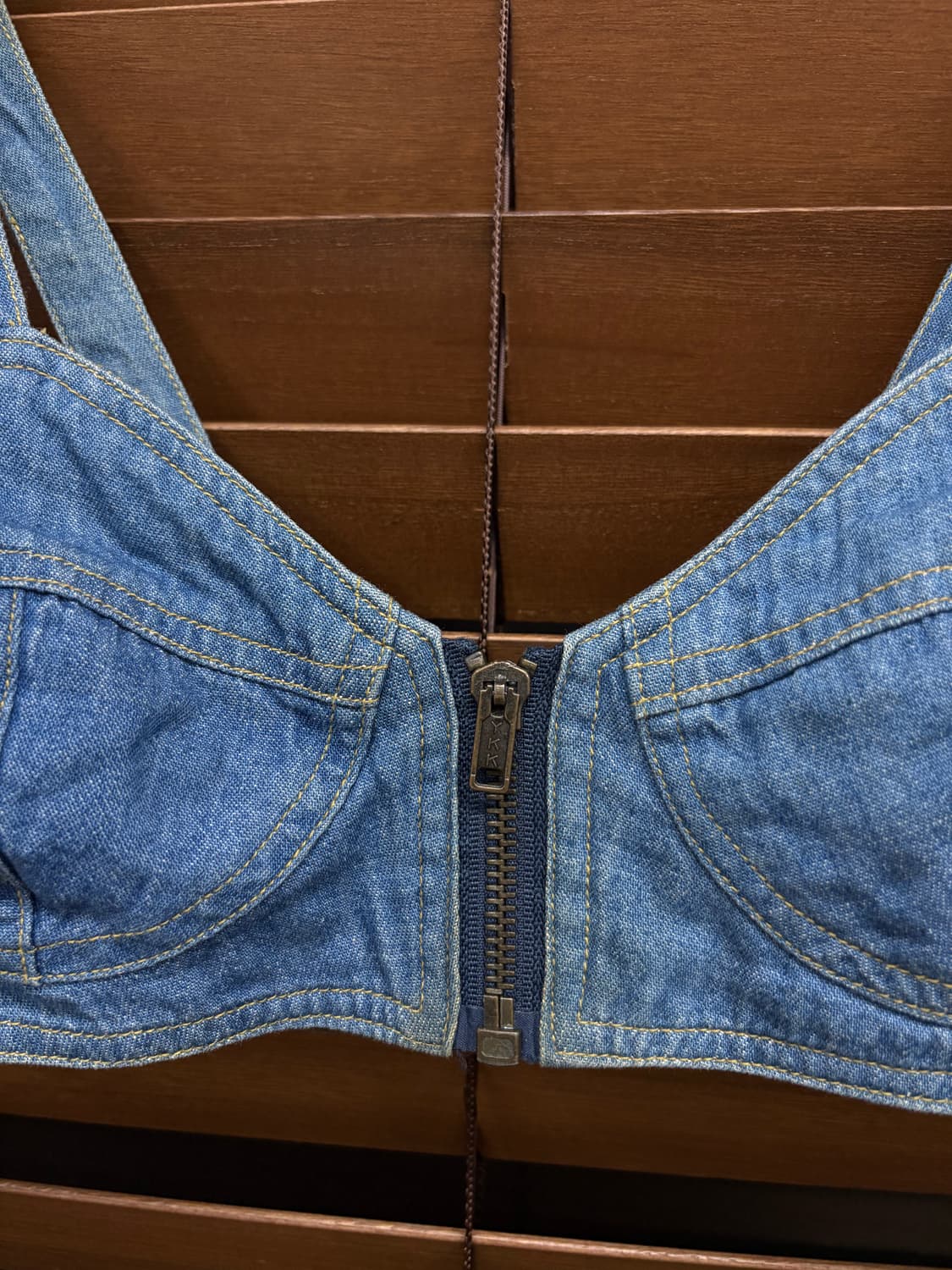 90‘s 게스 데님 레이스업 브라탑 상품이미지4