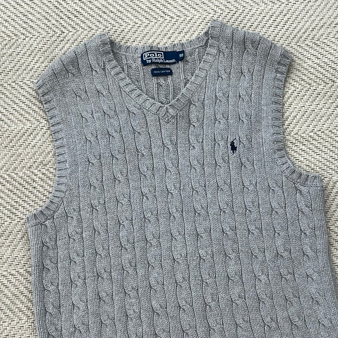 폴로 랄프로렌 꽈배기 니트베스트 r3533 상품이미지3