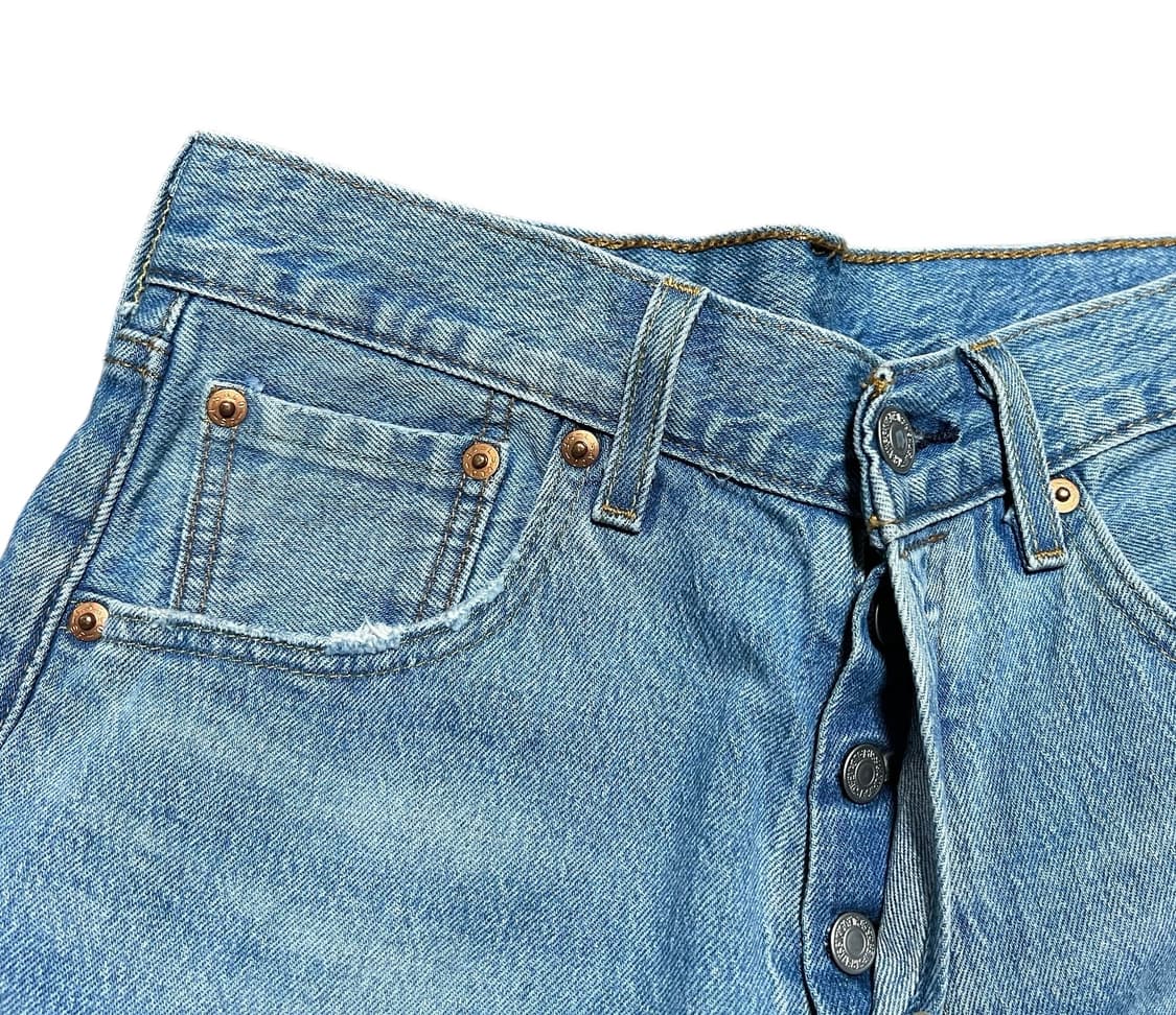 (새상품) 리바이스 501 연청 청바지 W29 L32 상품이미지6
