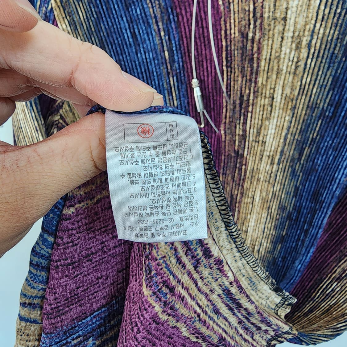 세로 스트라이프 플리츠 롱 원피스 상품이미지8