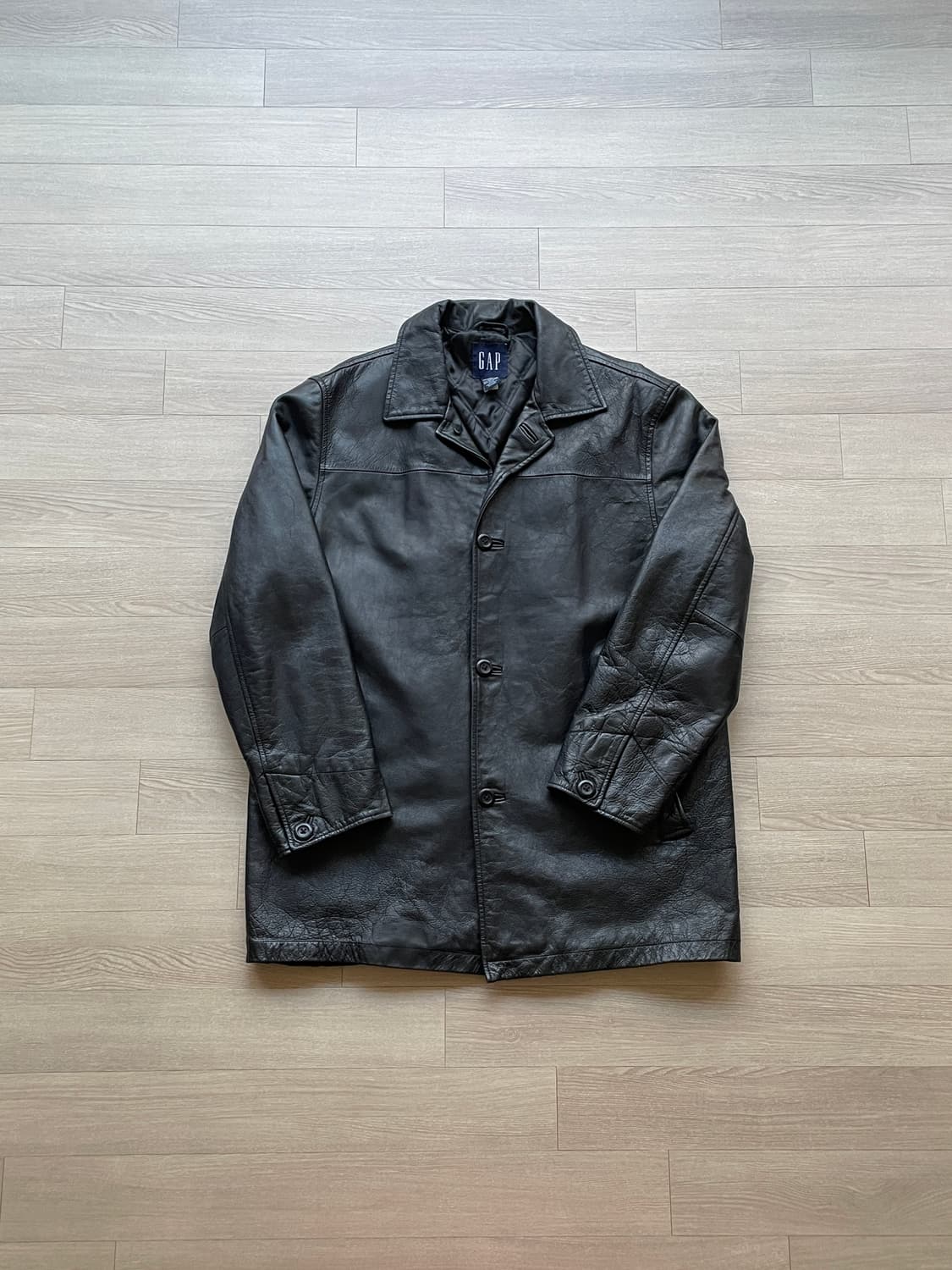 90s 올드갭 레더 카코트 gap carcoat 상품이미지1