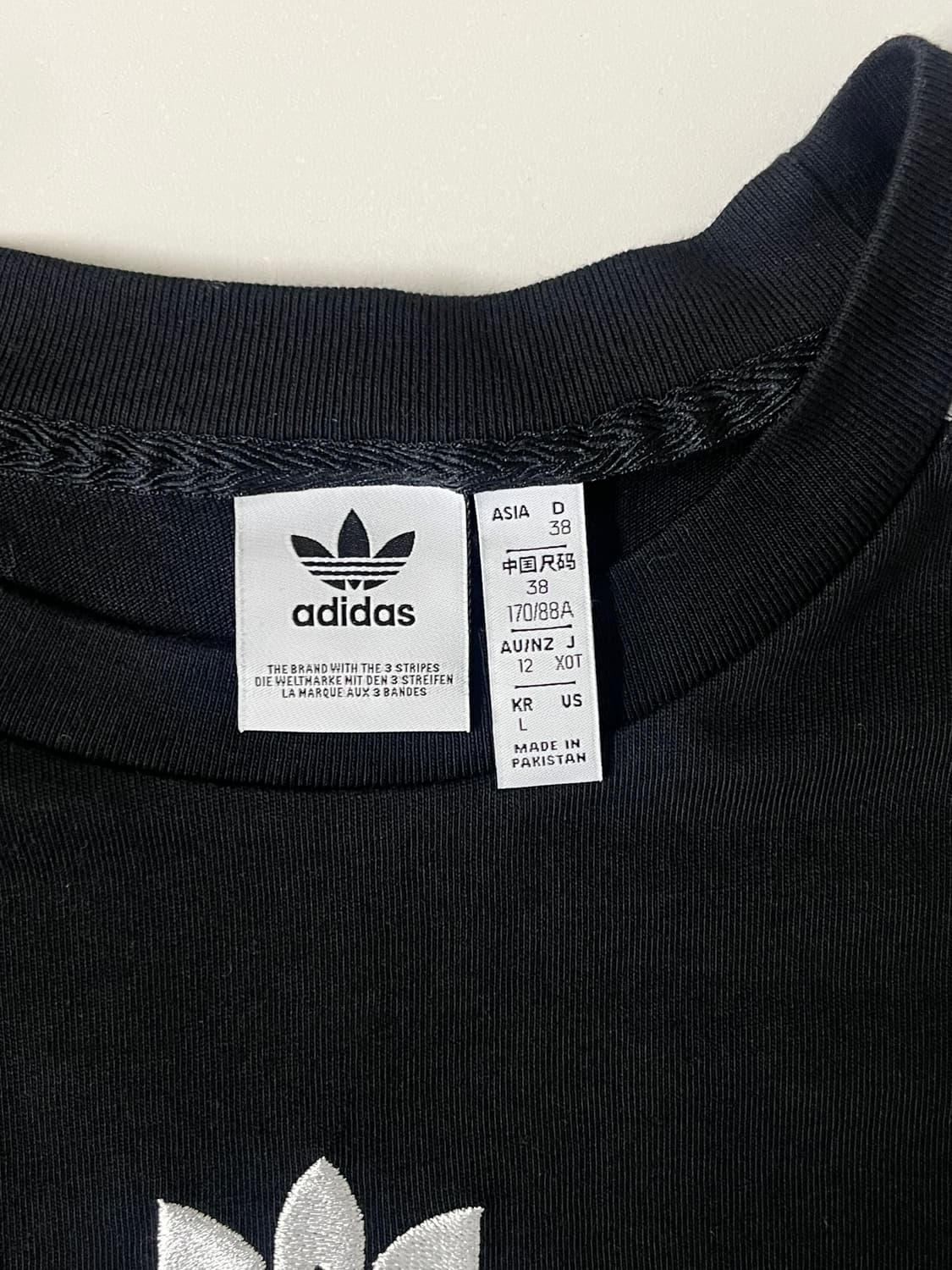 L) 아디다스 트레포일 루즈 반팔 티셔츠 블랙 상품이미지4