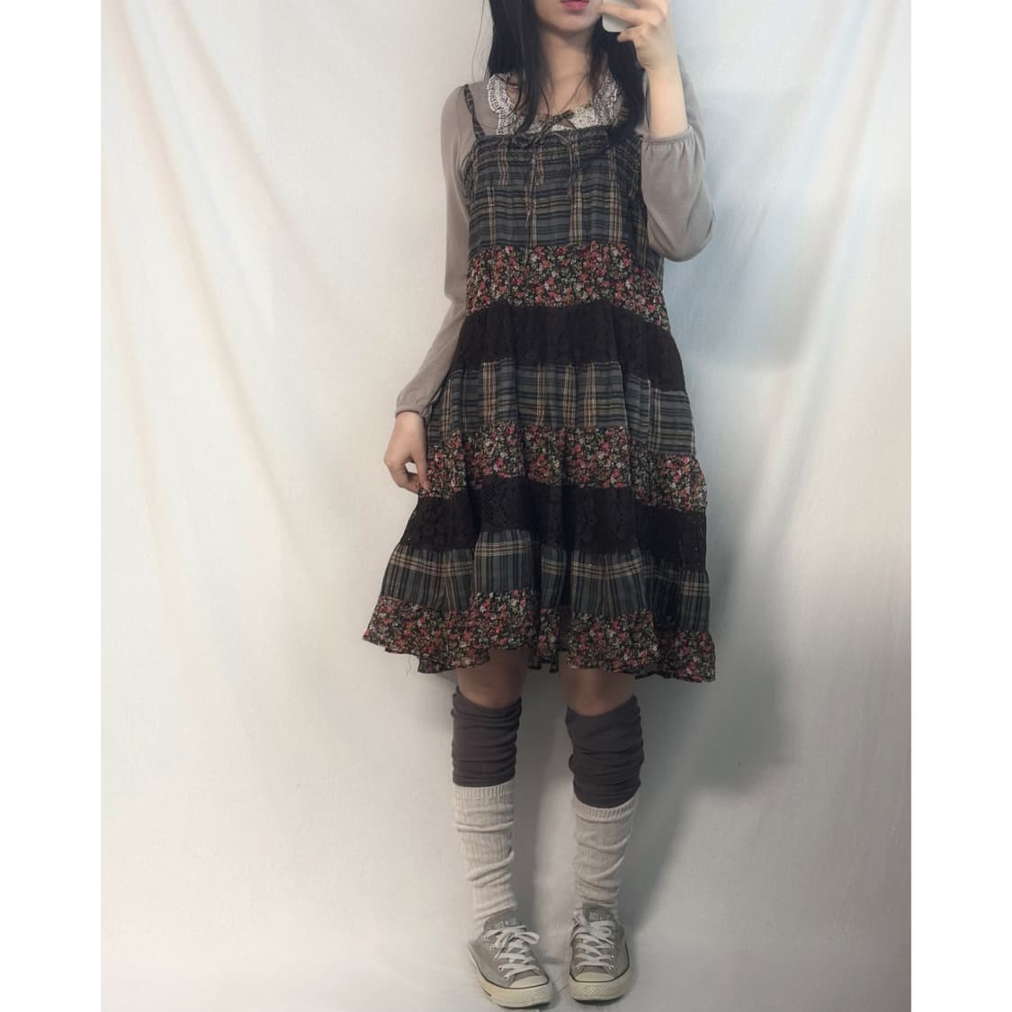 패치 워크 원피스/스커트 상품이미지2
