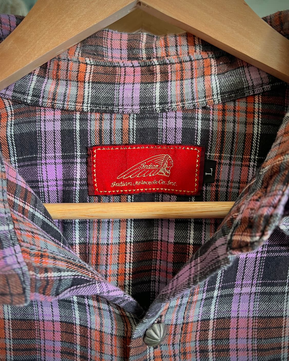 Indian Motorcycle Stitch Western Shirt 상품이미지5