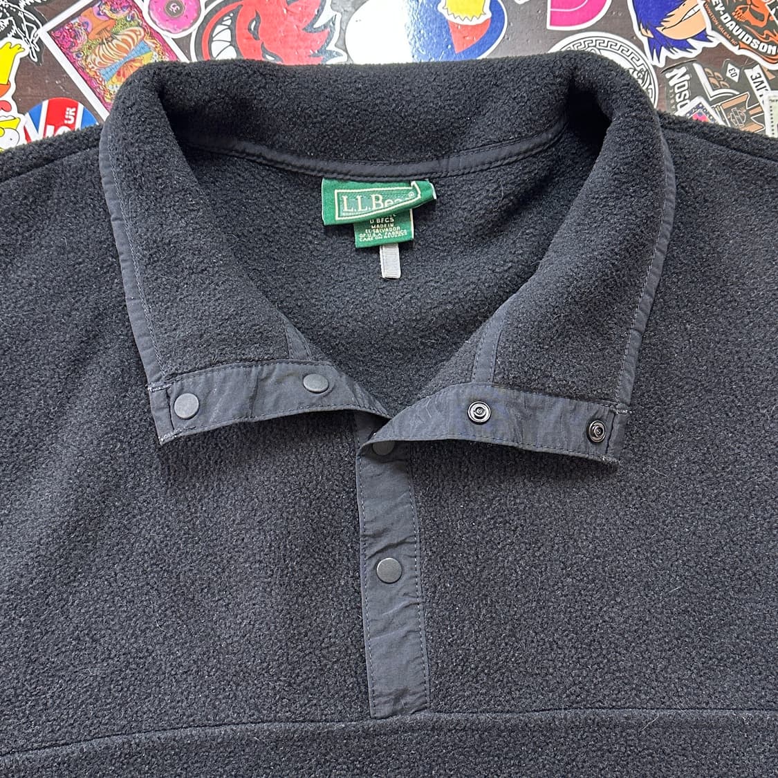 00s 엘엘빈 폴라텍 후리스 스냅티 XL 상품이미지3