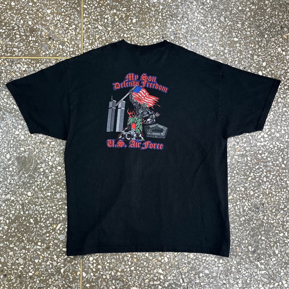 00s US Air Force 빈티지 티셔츠 XXL 상품이미지3