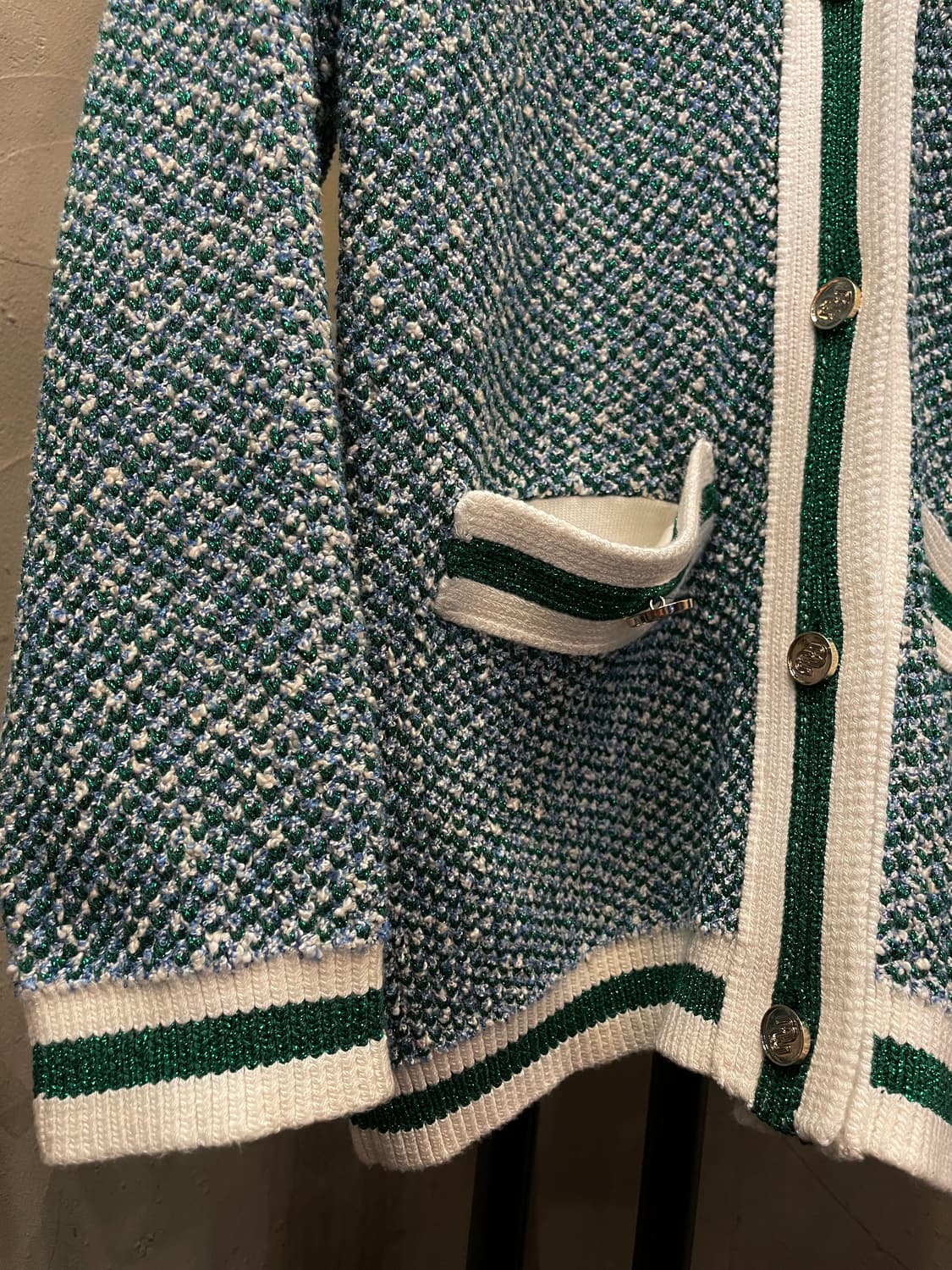 마쥬 그린 글리터 트위즈 가디건 55~66 상품이미지7
