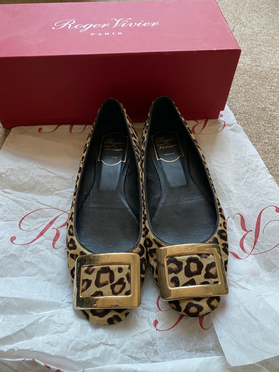 로저비비에 호피 플랫 240사이즈 상품이미지6