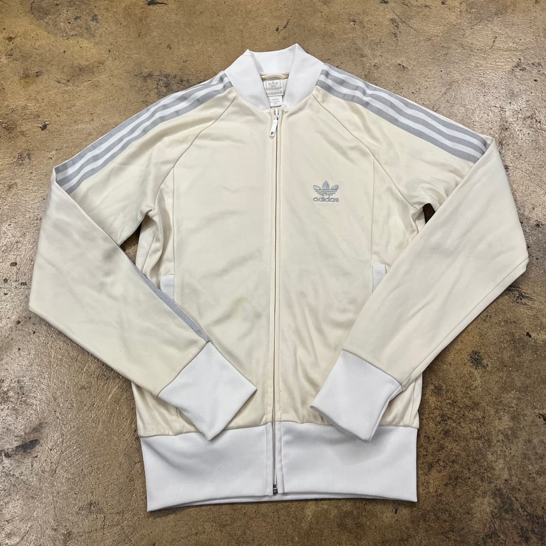 [정품/95] 아디다스 아이보리 삼선 트랙탑 져지 b14 상품이미지2
