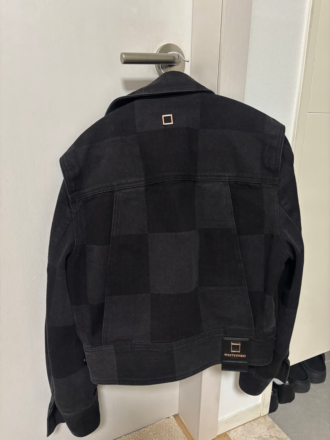(36) 우영미 체크 데님 자켓 상품이미지2