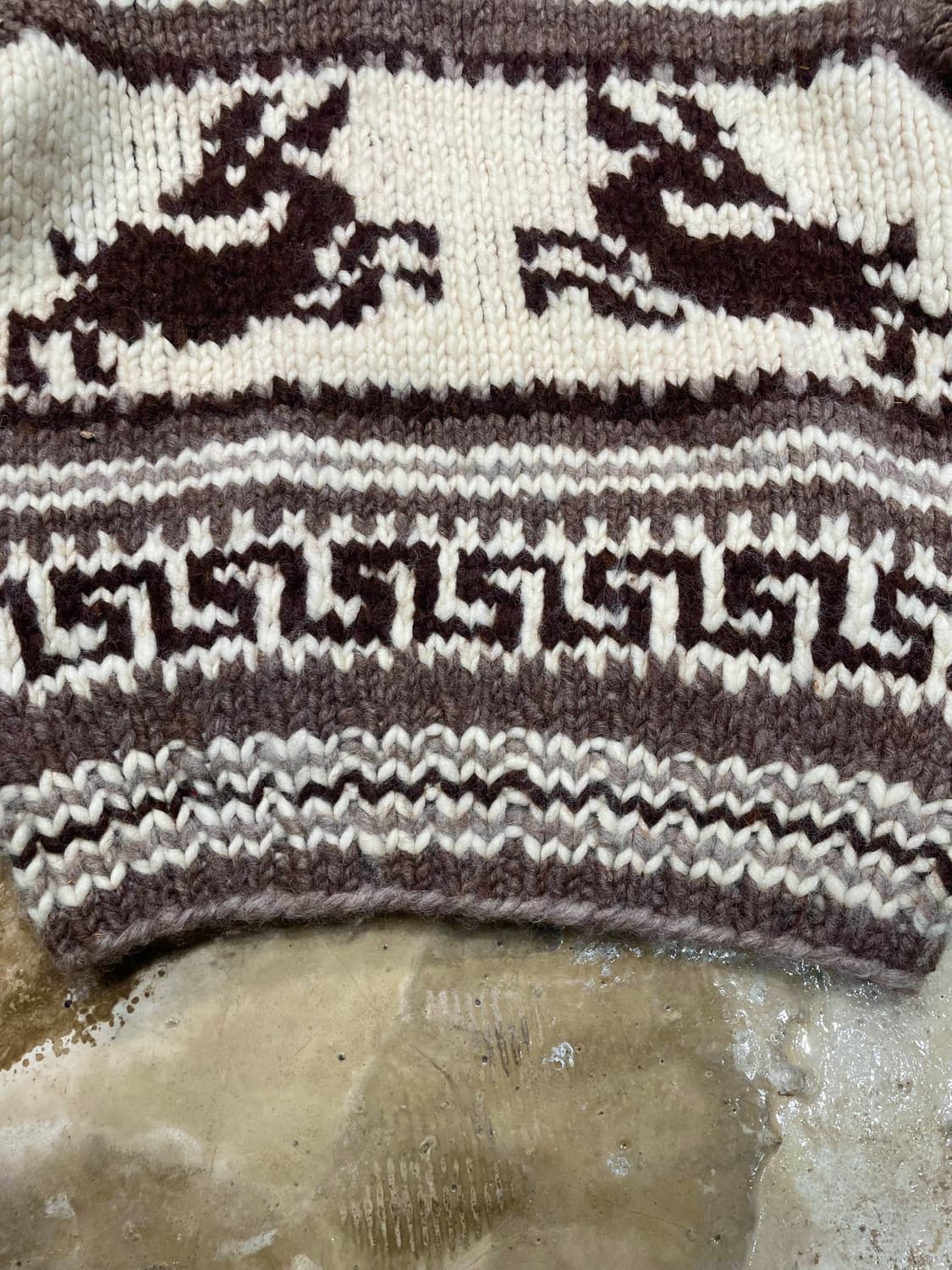 Canadian virgin wool dear Cowichan cardi 상품이미지9