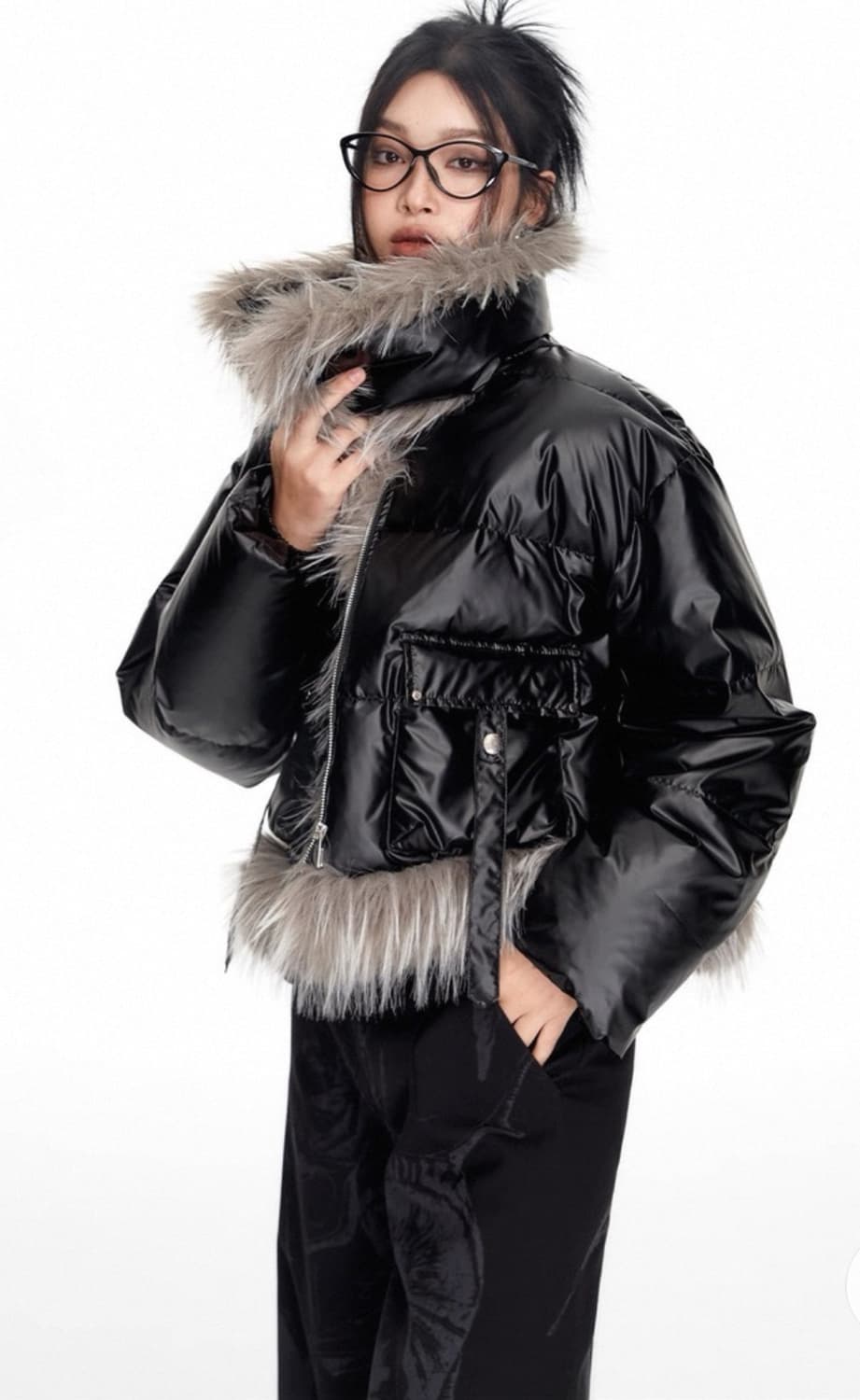 WESAME LAP 퍼 트리밍 패딩 상품이미지2