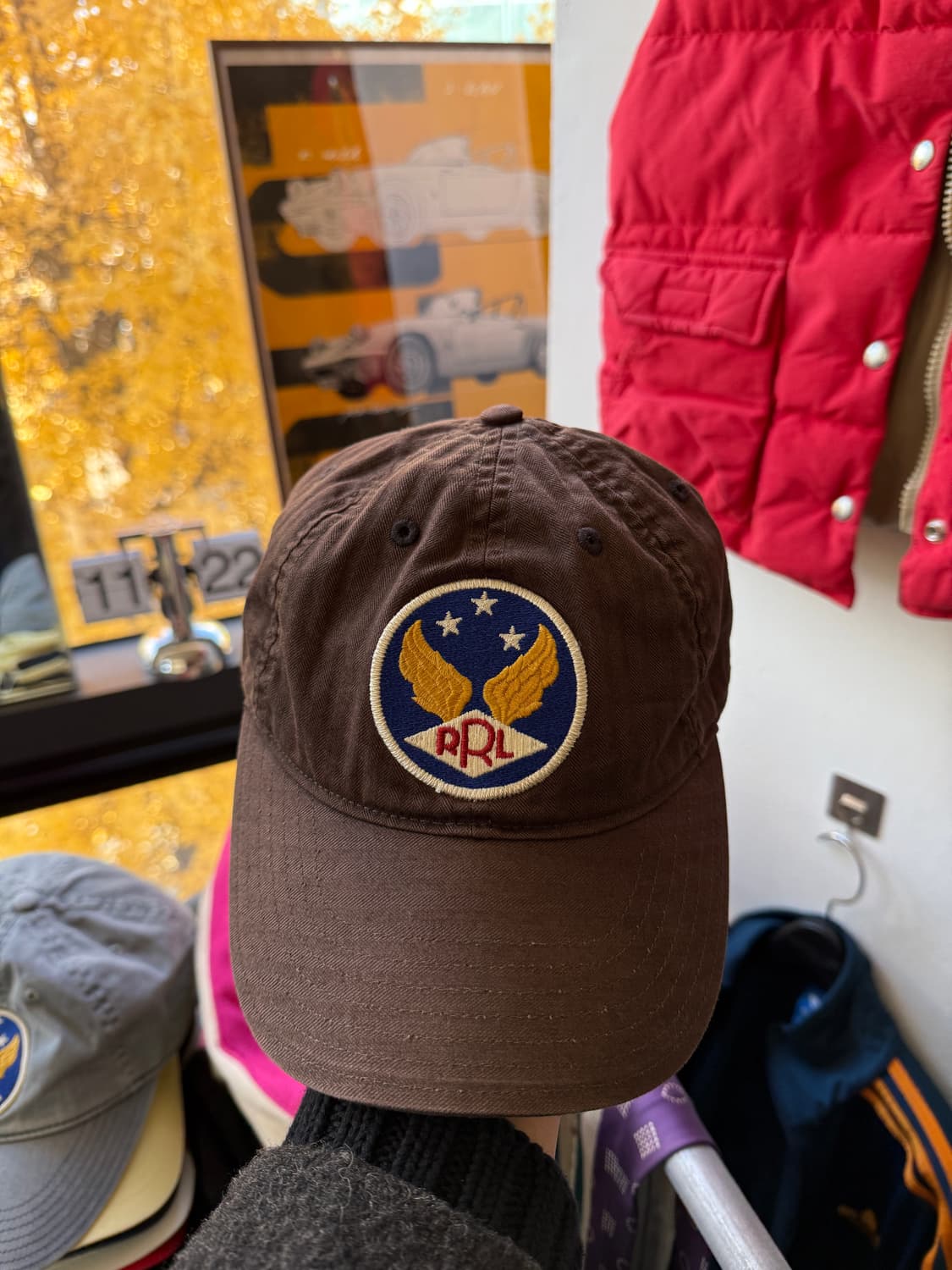 RRL 러스틱 브라운 윙로고 트윌 볼캡 상품이미지1