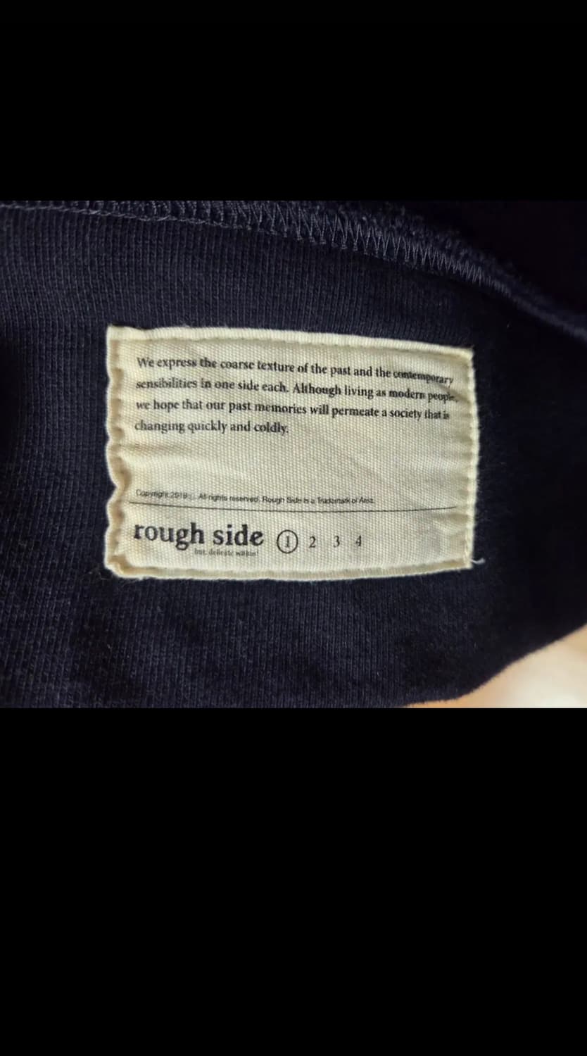 러프사이드 집업 저지 자켓 네이비 1 상품이미지2