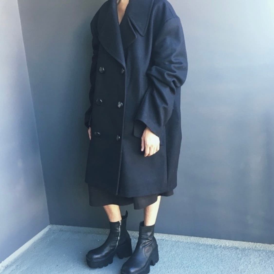 margiela h&m 오버사이즈 피코트 상품이미지2