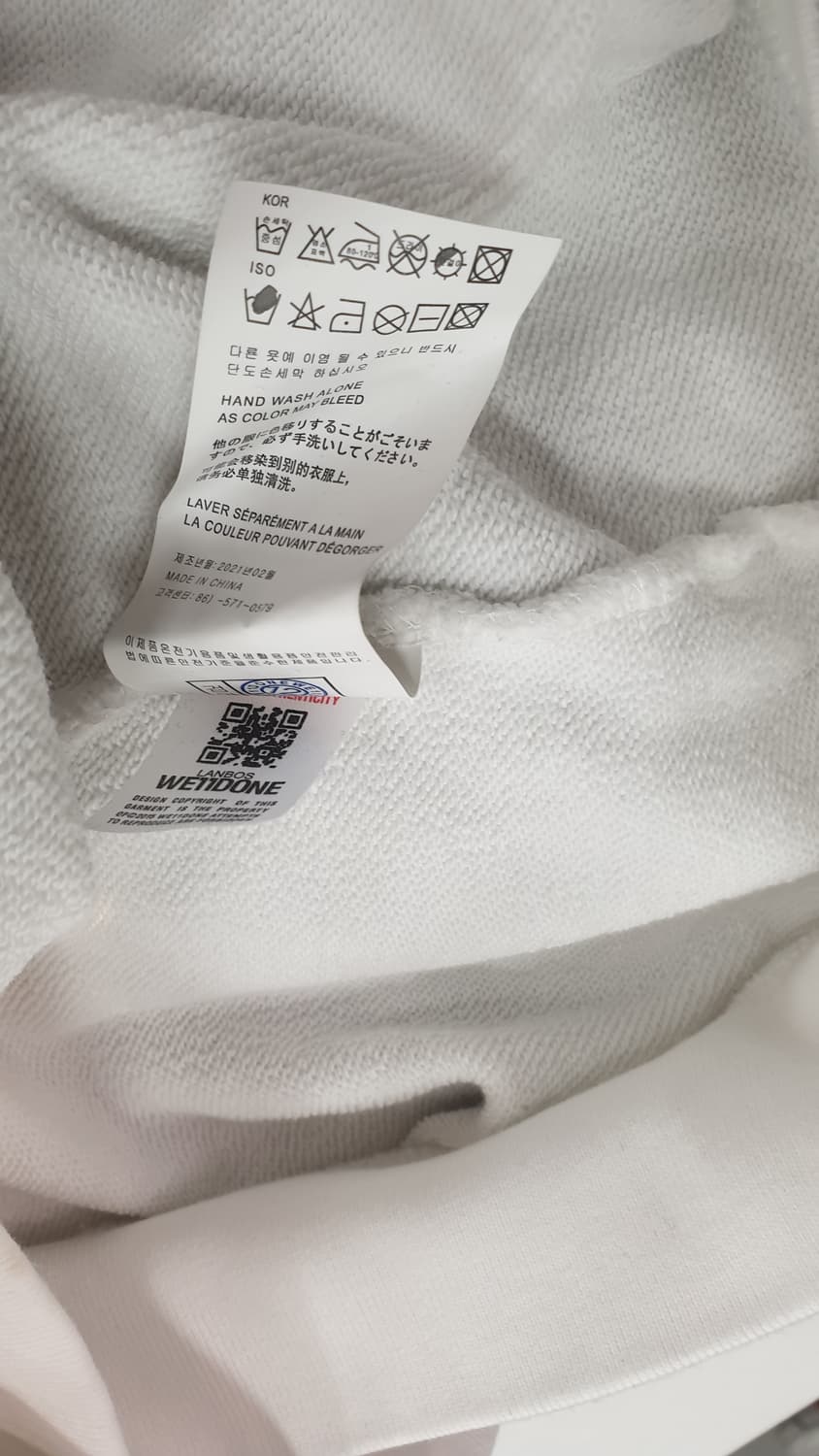 웰던 곰돌이 크롭후드티 M 상품이미지4