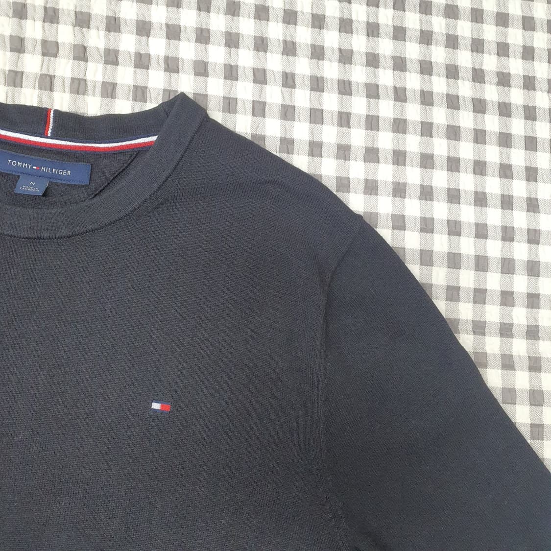 타미힐피거 얇은 면니트 남자95~100 상품이미지3