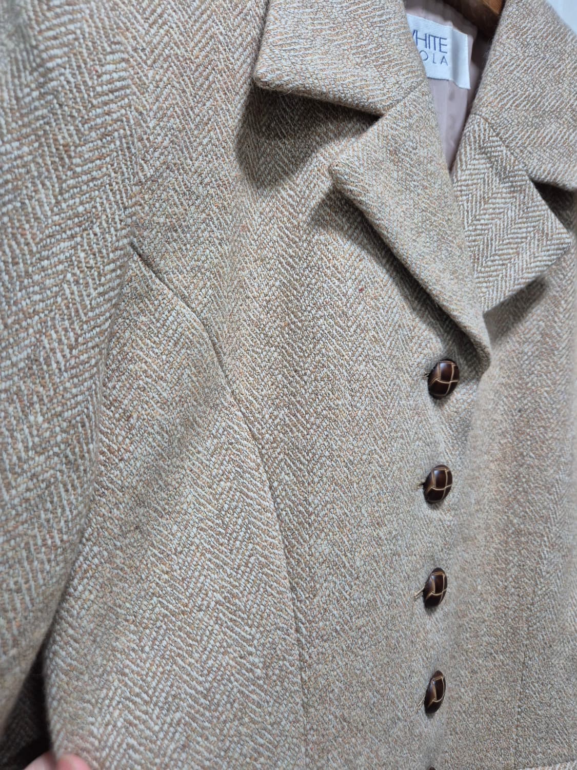 화이트주아 헤링본 자켓 상품이미지8