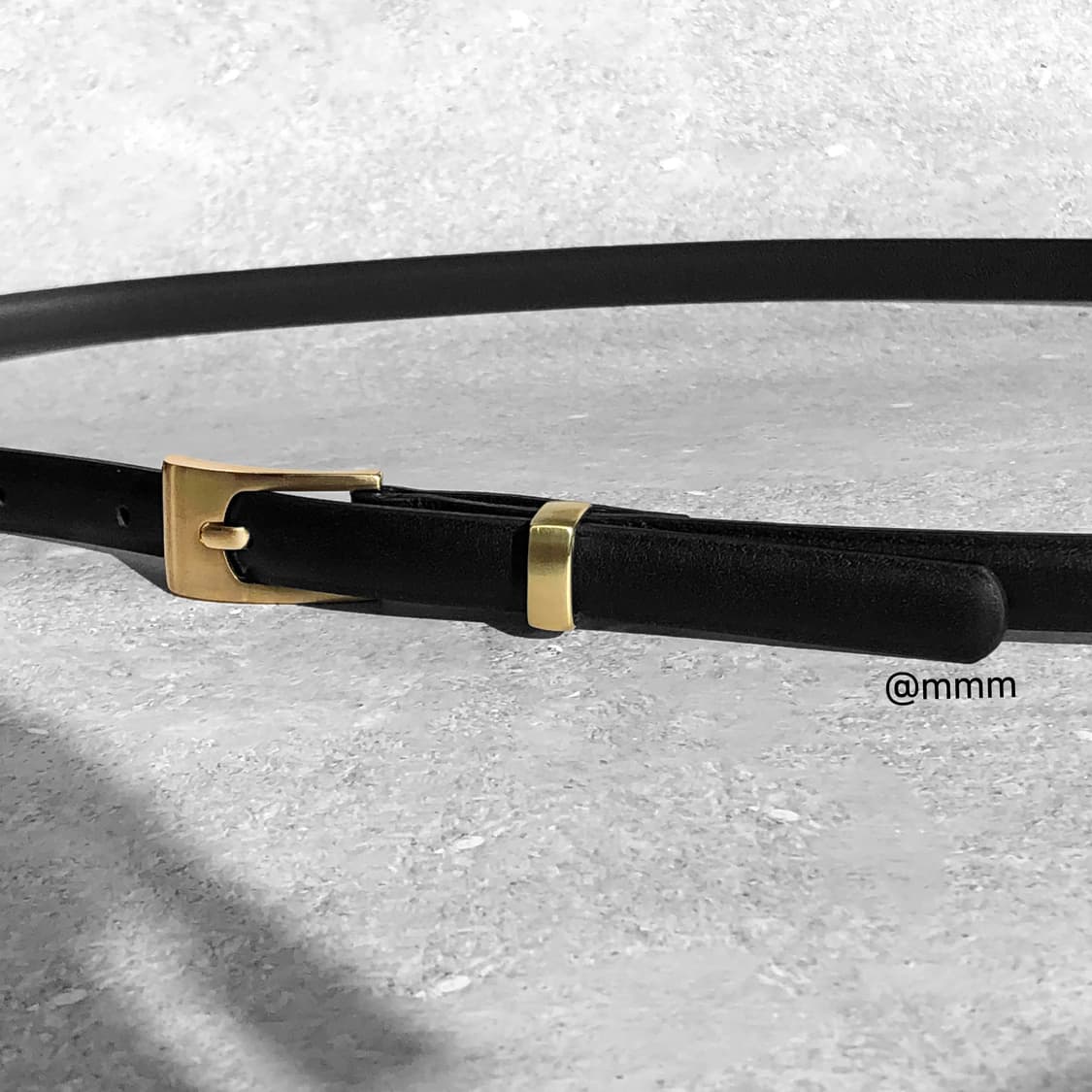 [Unisex] 스퀘어 골드버클 가죽 벨트 3컬러 상품이미지8