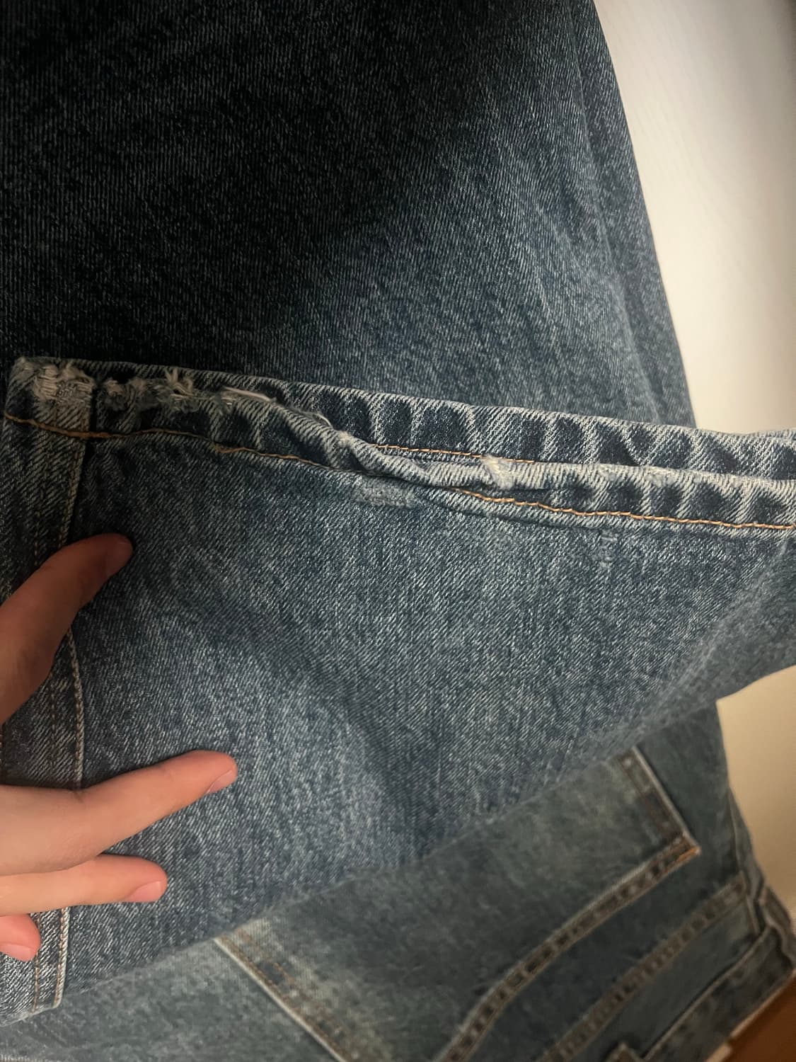 해칭룸 와이드 커브드 진 상품이미지2