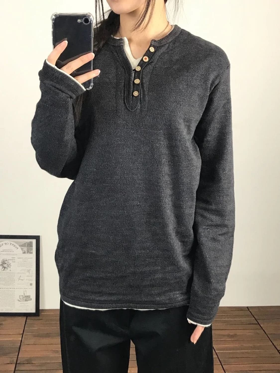 Thruxton Henley Long Sleeve 상품이미지3