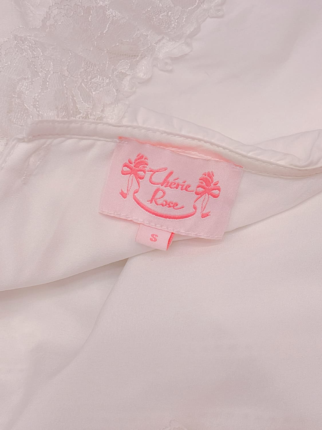 Cherie Rose 빈티지 리본 자수 레이스 원피스 상품이미지9